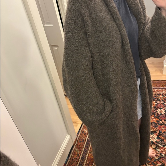 Lauren Manoogian long shawl cardigan in Soil - Picture 7 of 7